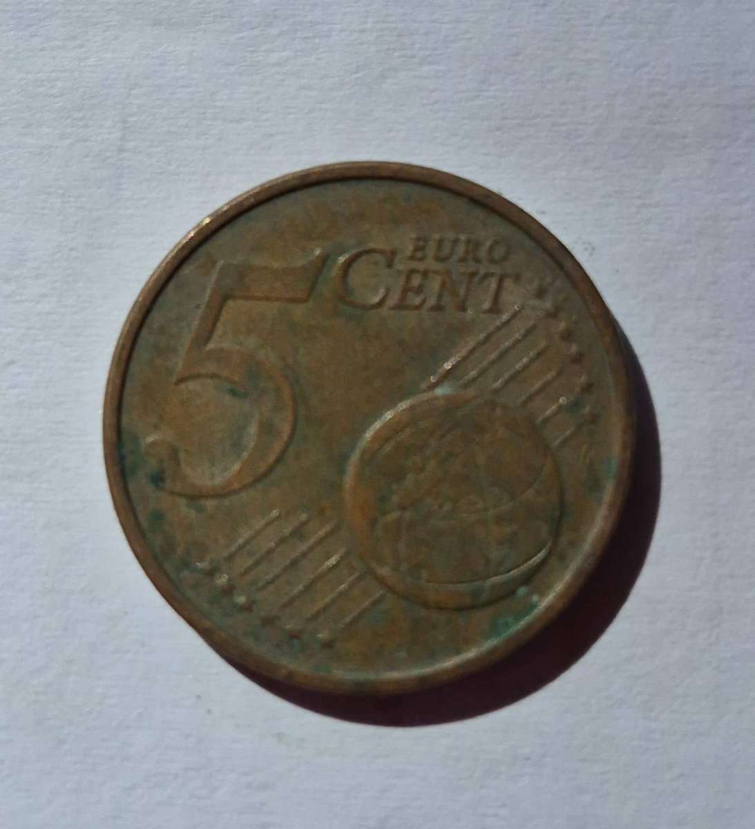 Portuguese 5-euro cent coin