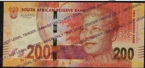 Special circulation Young Mandela R200 note 1918-2018