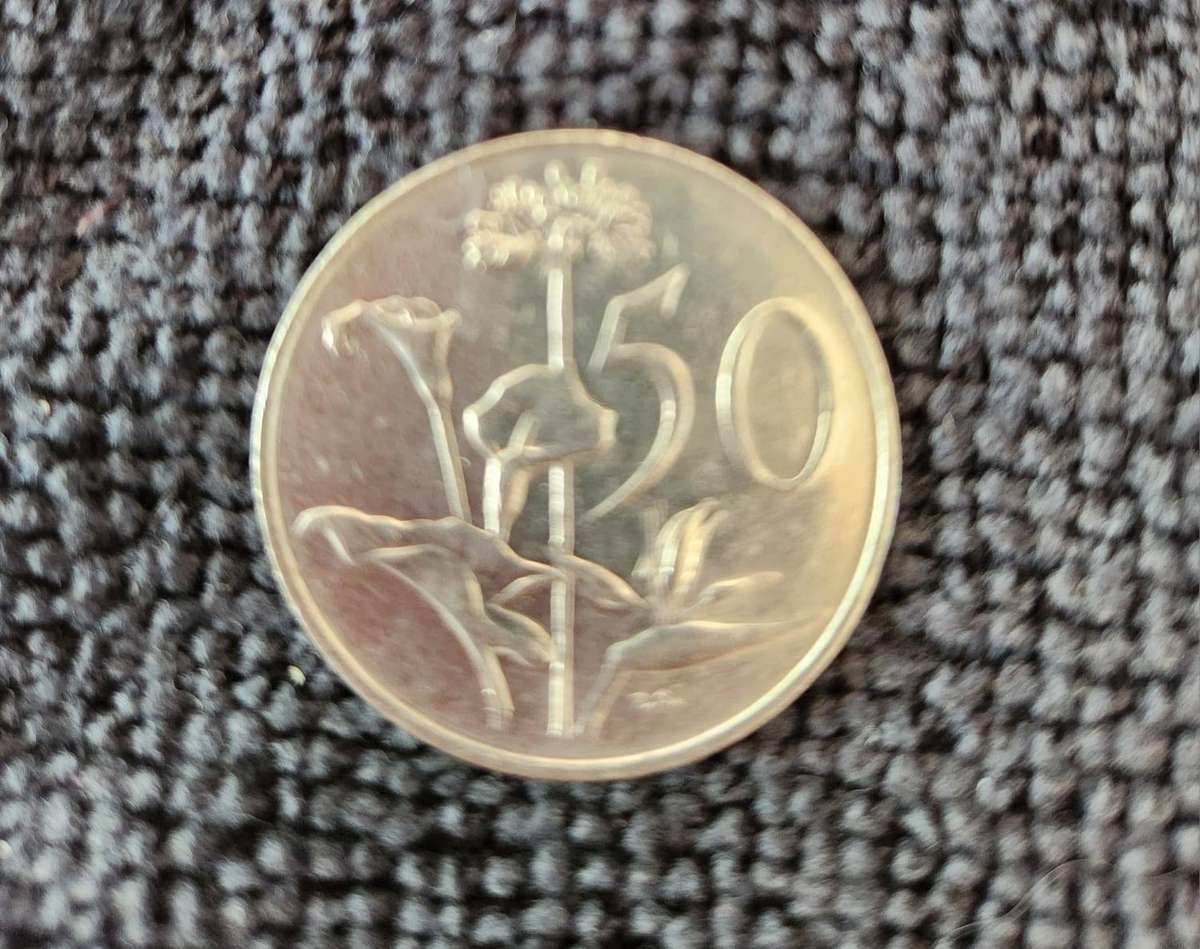 RSA 50 cent coin - 1988
