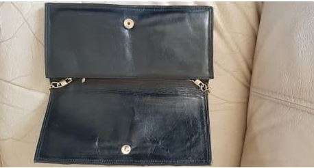 Genuine snakeskin clutch bag