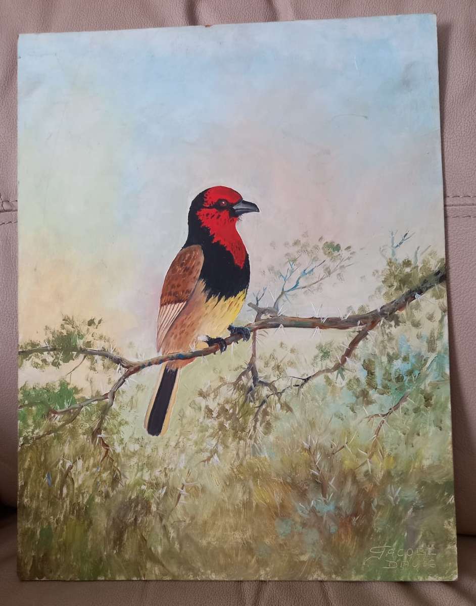 Oil on board painting by Benjamin Jacobus Davis