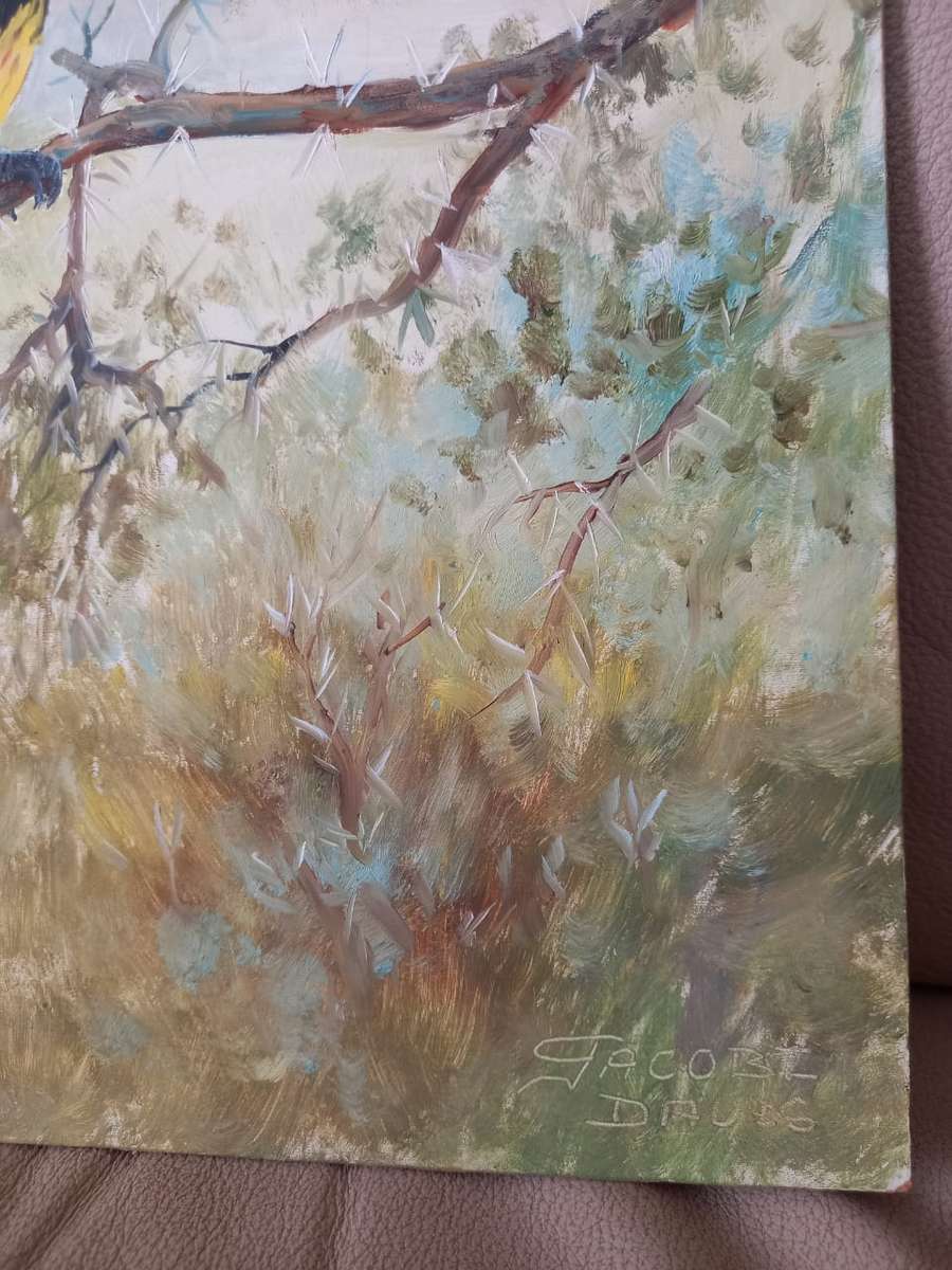 Oil on board painting by Benjamin Jacobus Davis