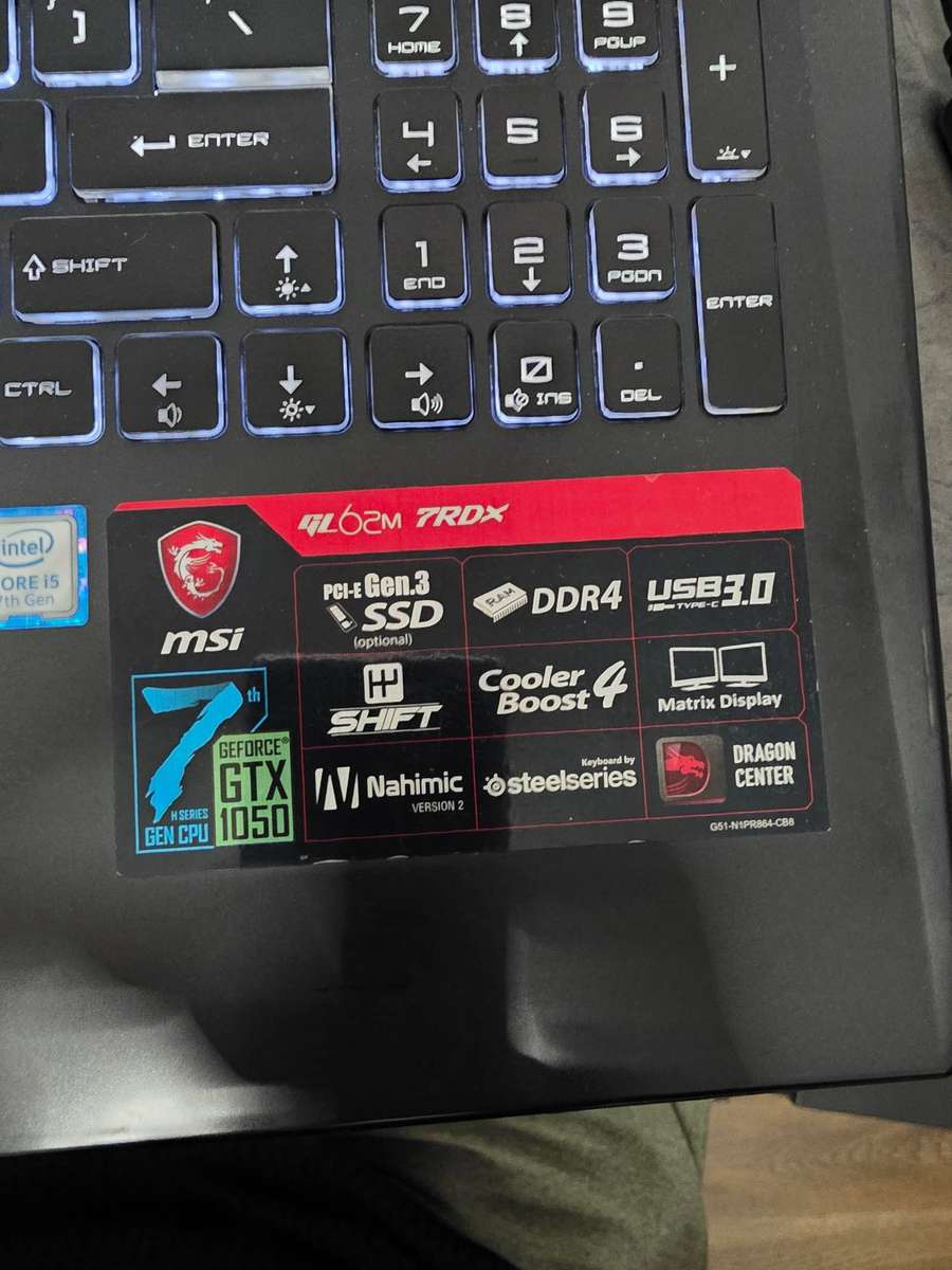 MSi GL62M 7RDX
