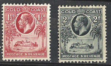 Gold Coast SG 88/89 hinged mint KGV as scanned cat R240