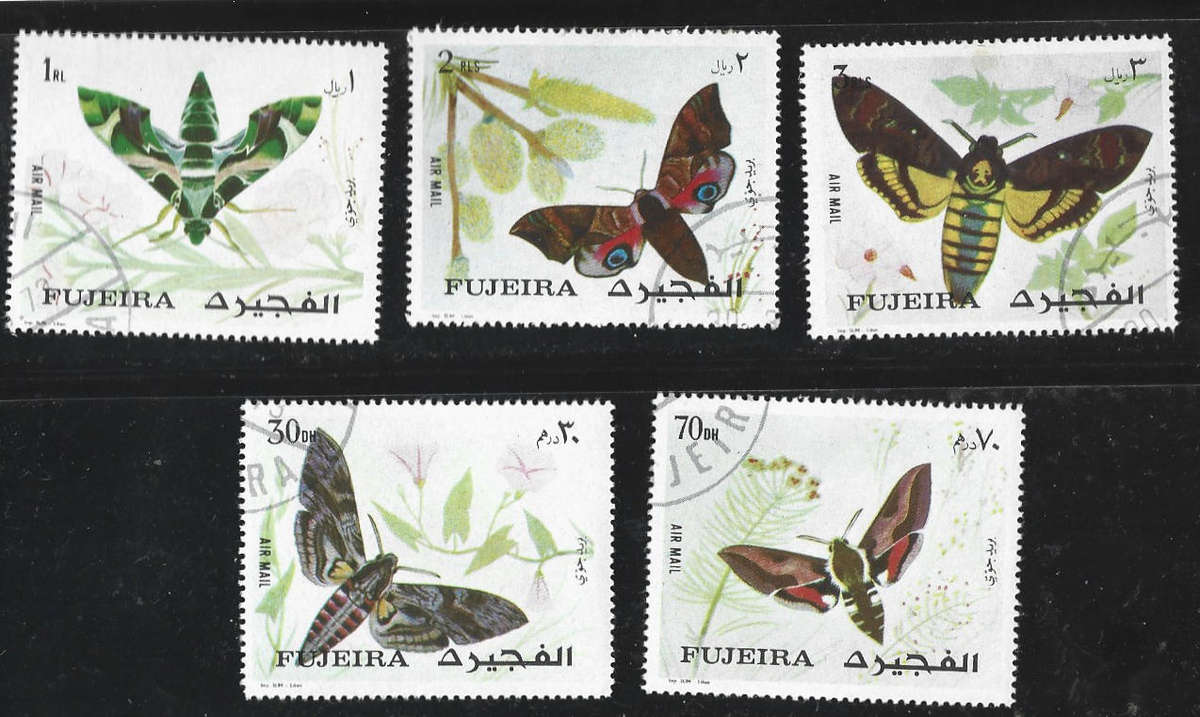 UAE thematics Moths cancelled  as scanned