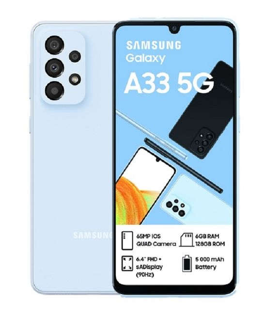 Samsung Galaxy A33 5g - Awesome Blue - Dual Sim - 128gb