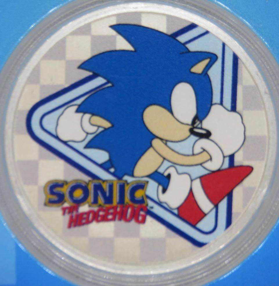 Sonic the Hedgehog Colourised $2 (1oz) Silver Niue