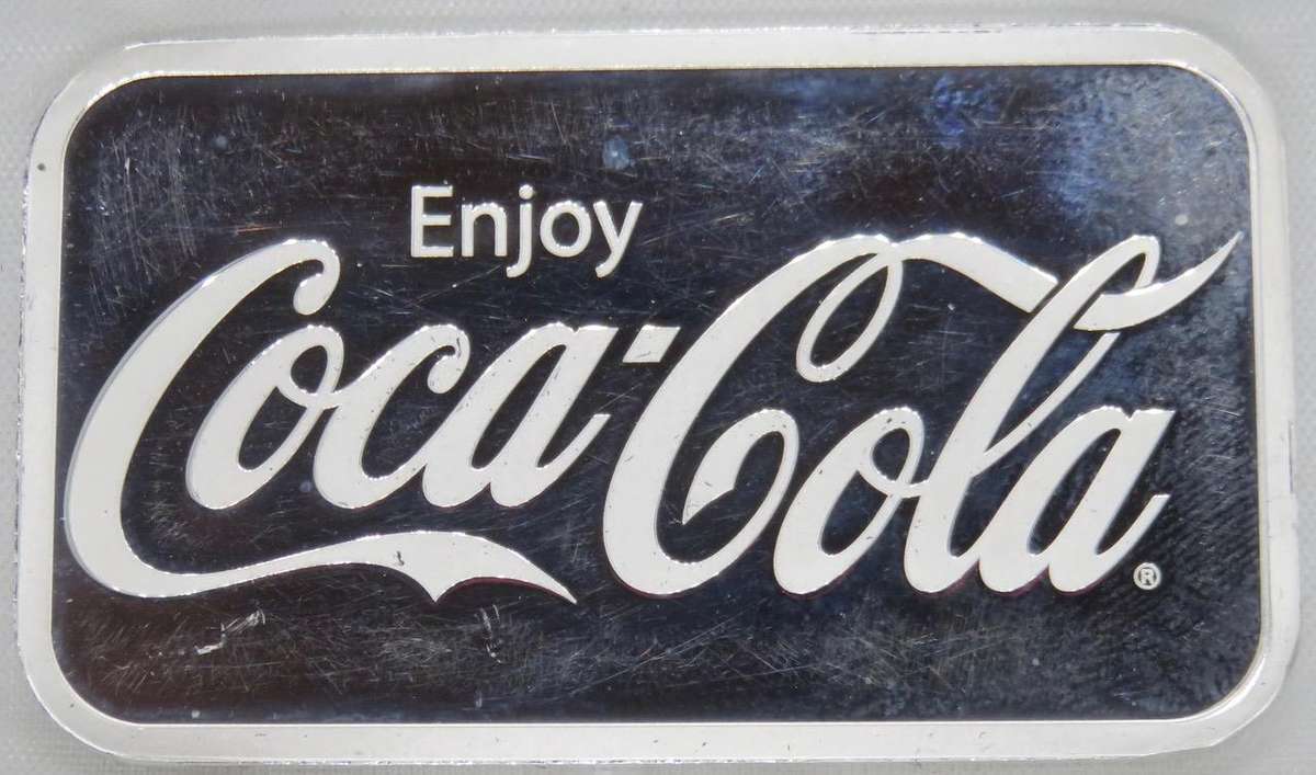 Coca-Cola® 1oz Silver Struck Bar