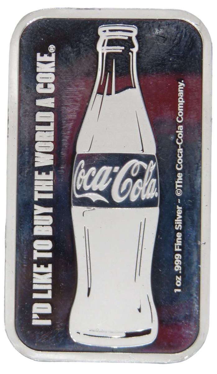 Coca-Cola® 1oz Silver Struck Bar