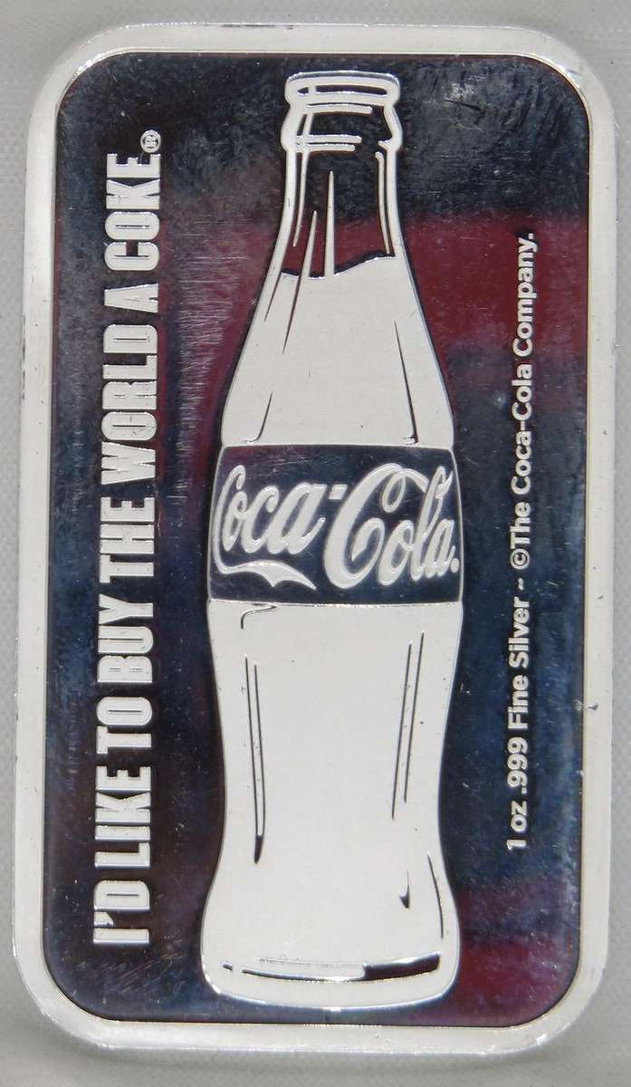 Coca-Cola® 1oz Silver Struck Bar