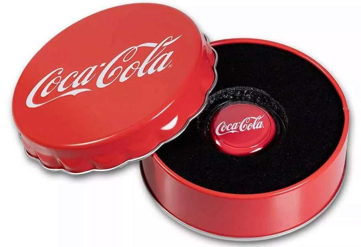 Coca-Cola® Silver 6 grams Bottle Cap $1 Niue 2023. Sealed.