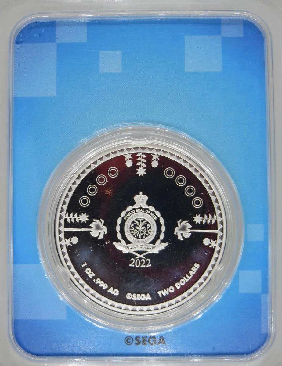 Sonic the Hedgehog Colourised $2 (1oz) Silver Niue