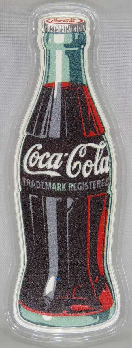 Coca-Cola® Vintage 1oz Silver Colourised Bottle With Stunning Coca Cola Money Box Tin & COA.