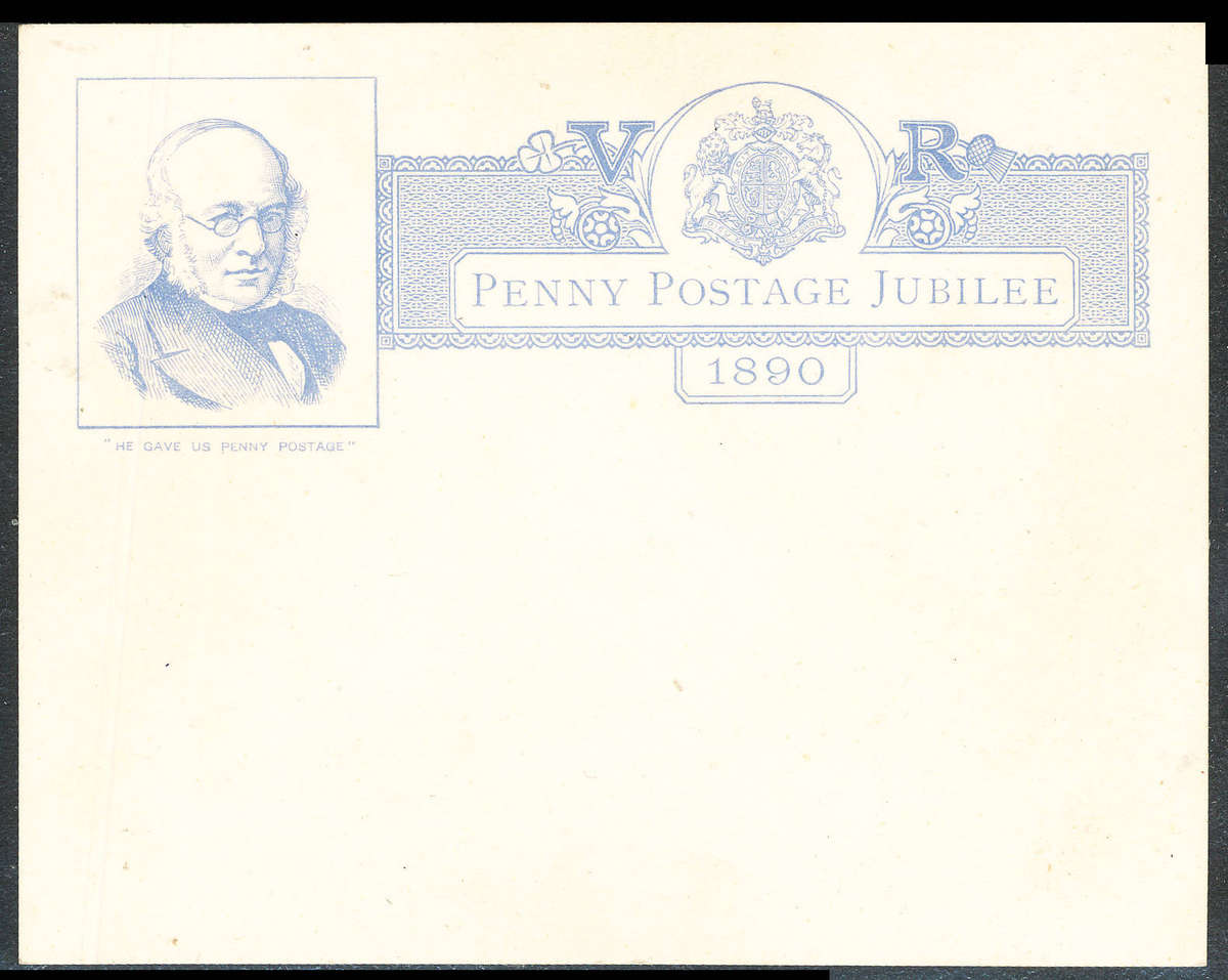 Great Britain - 1890 - Jubilee Postcard - very fine unused condition .