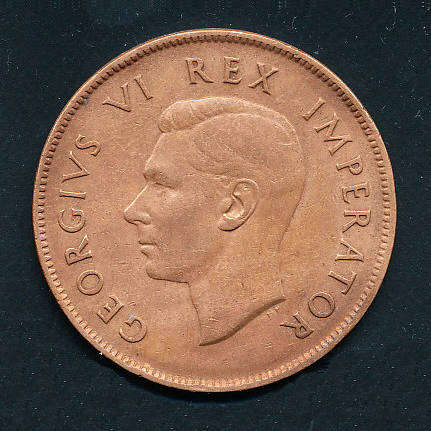 South Africa - 1939 - 1d copper fine circulated condition . Q5063 .