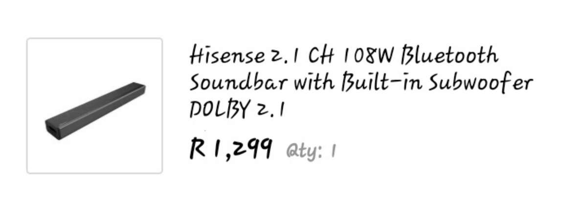 Hisense soundbar