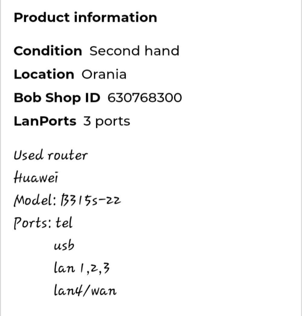 Huawei Wifi router