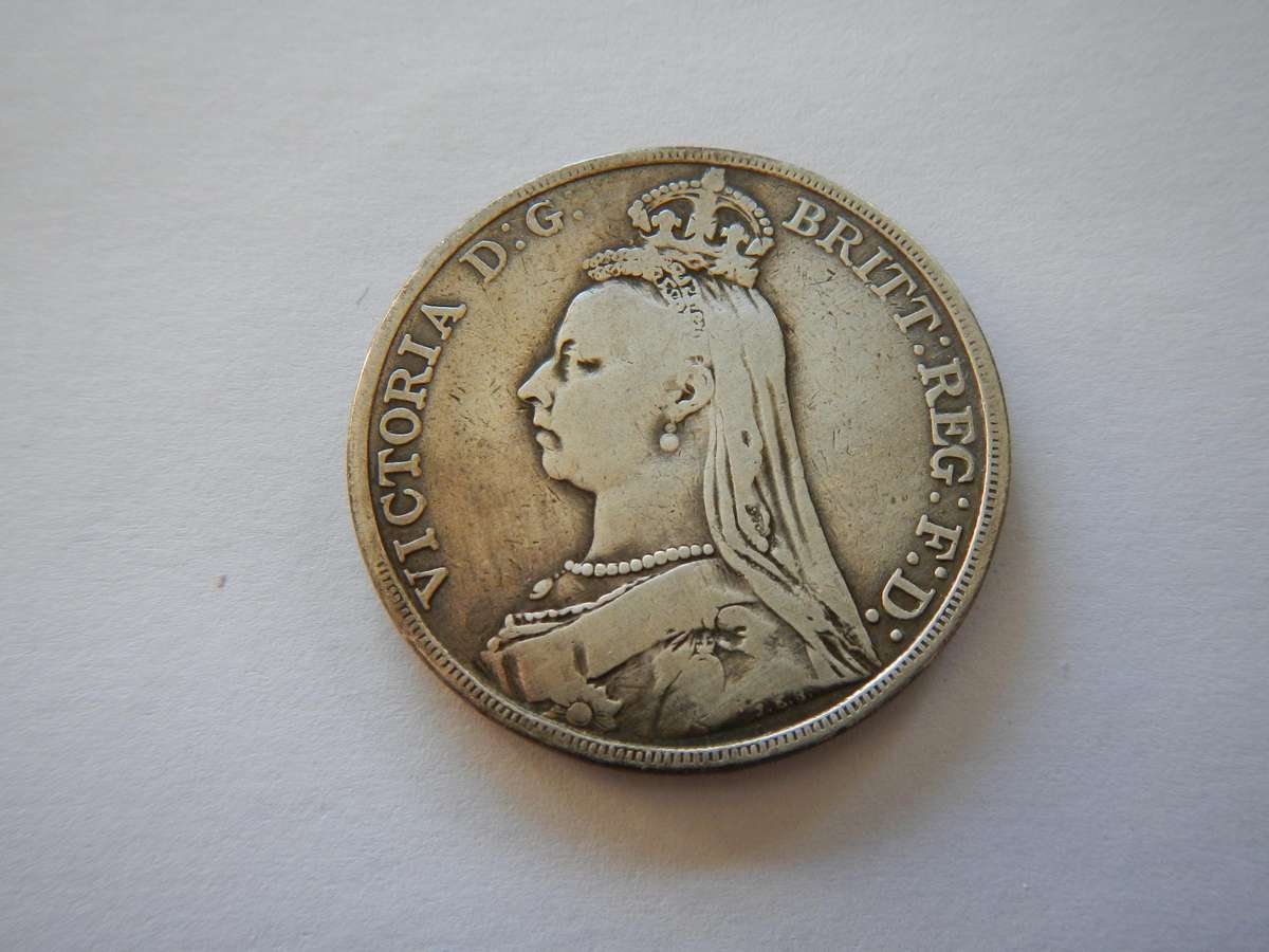 Silver 1889 Victorian crown