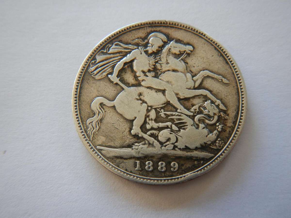 Silver 1889 Victorian crown
