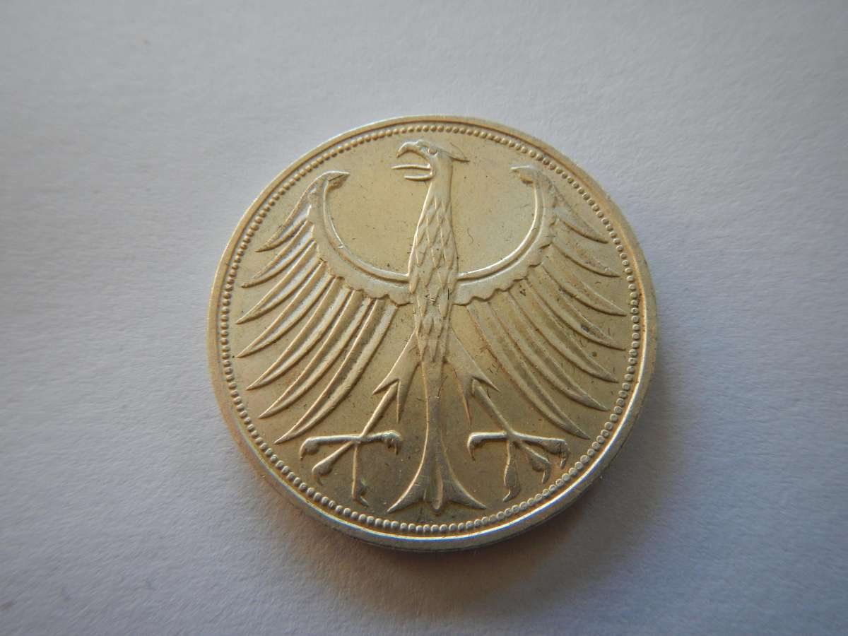 Silver Germany 5 Marks 1970