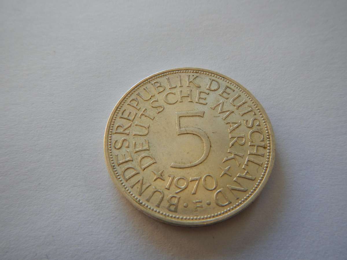 Silver Germany 5 Marks 1970