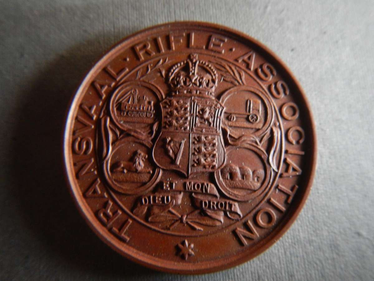 Transvaal rifle association medallion boxed