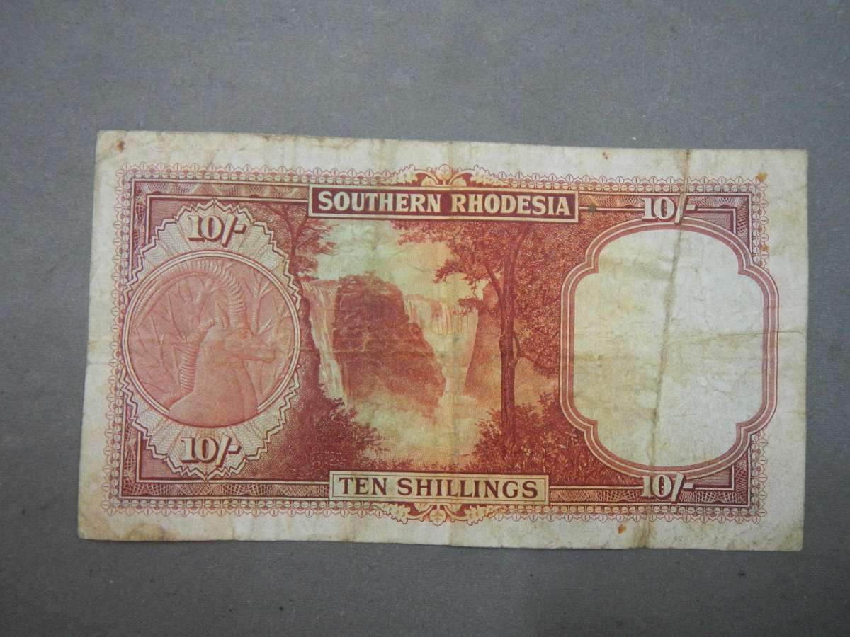 Southern Rhodesia TEN SHILLINGS banknote