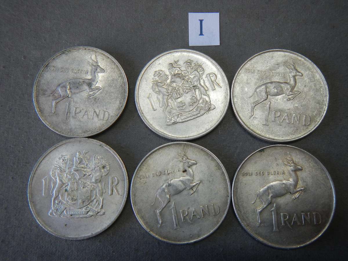 South Africa Silver R1 Coins 1 bid takes all