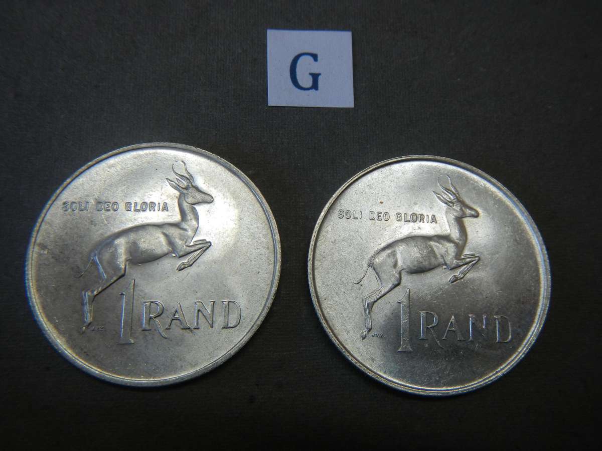 South Africa Silver R1 set 1967 English & Afrikaans