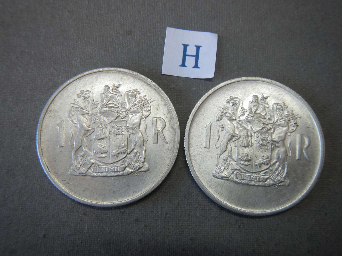 South Africa Silver R1 set 1969 English & Afrikaans