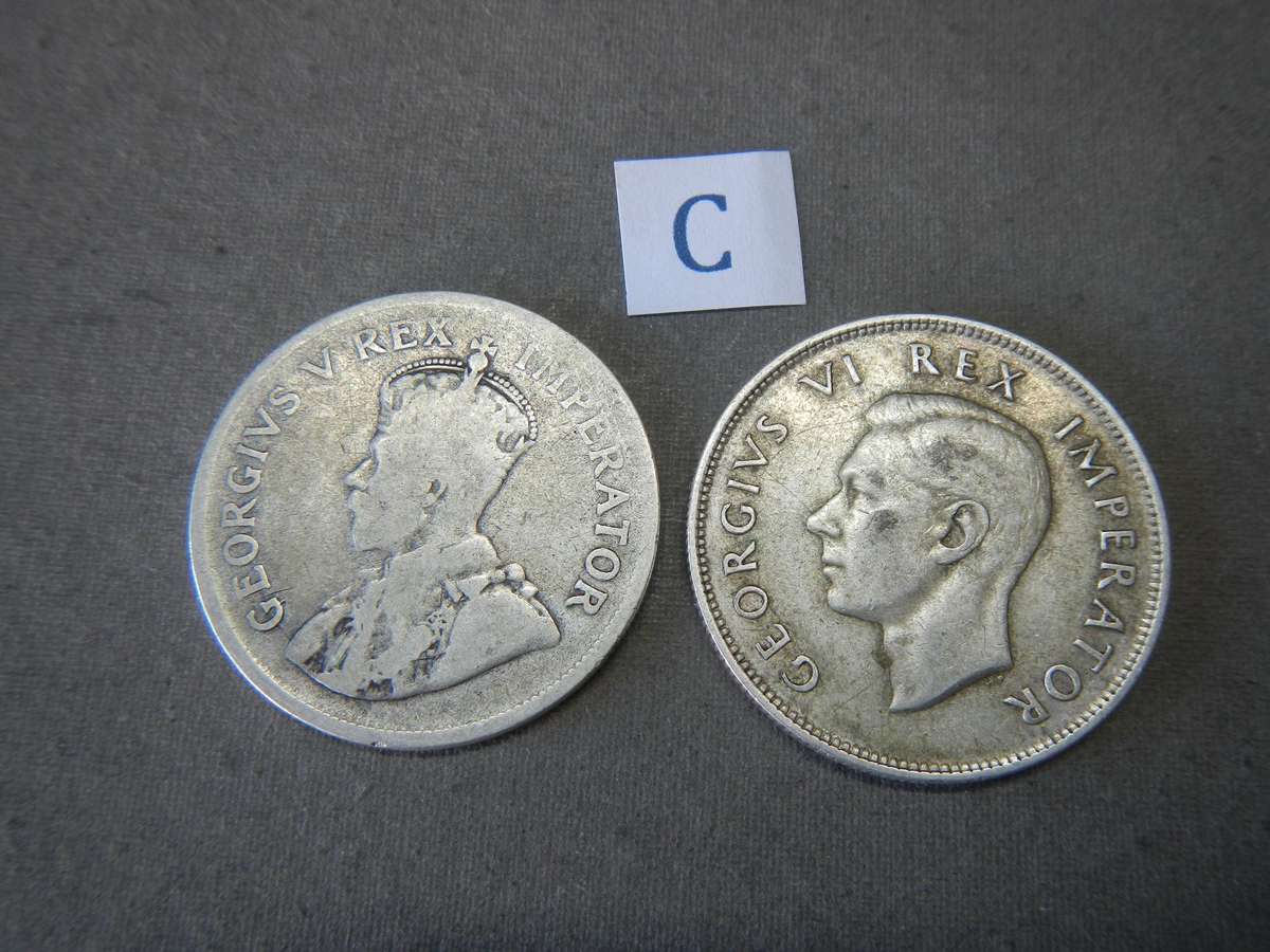 80 % SILVER -  2  TWO AND A HALF SHILLINGS - SA UNION - 1923-1950