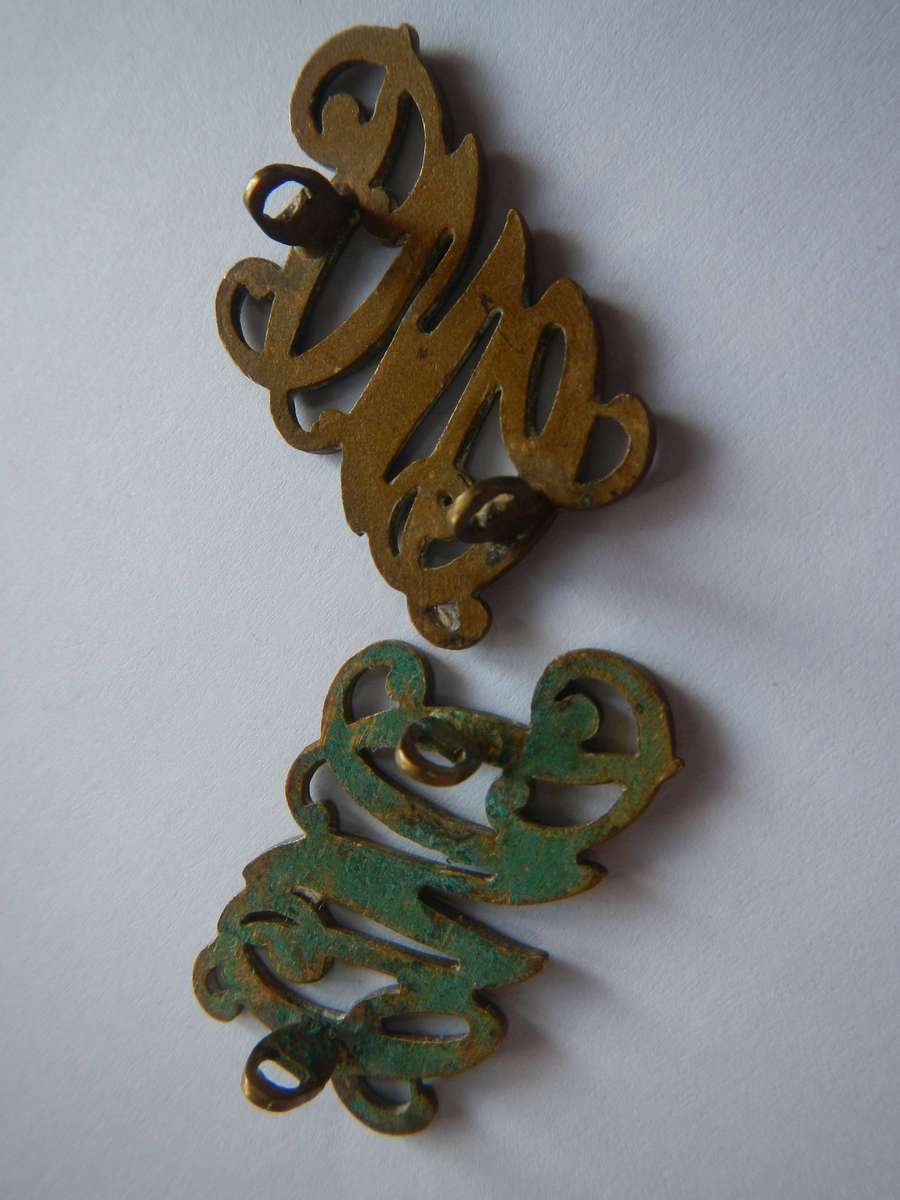 Cape Mounted Police pair collar badges