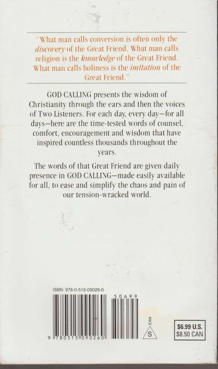 God Calling: A Devotional Diary by Two Listeners, edited by AJ Russell