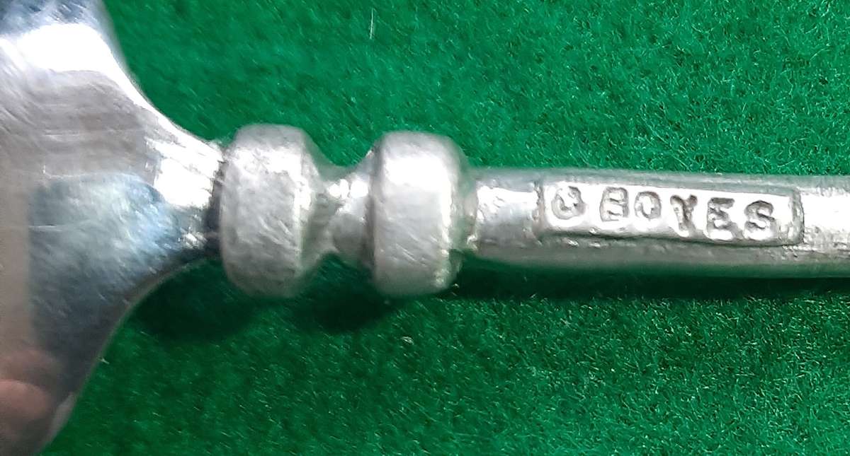 CARROL BOYES SUGAR SPOON AND BUTTER/PATE KNIFE