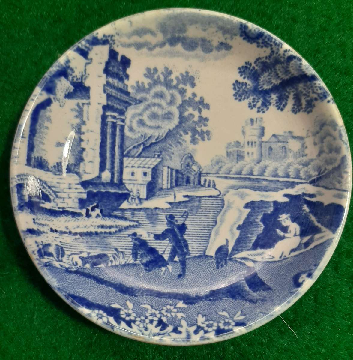 THREE SPODE MINIATURE PLATES