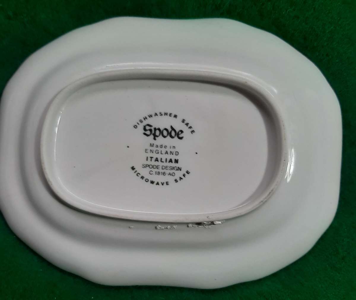 THREE SPODE MINIATURE PLATES