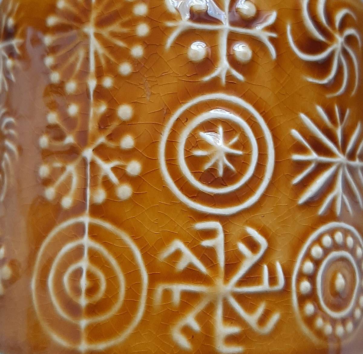 SET OF FIVE TOTEM PATTER PORTMEIRION STORAGE JARS