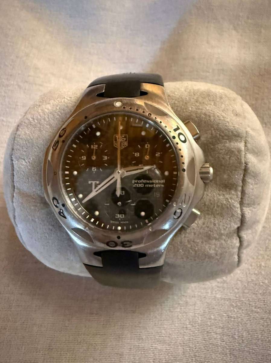 TAG HEUER KIRIUM CL1180 QUARTZ PROF BLACK DIAL Ti5 TITANIUM CHRONO MENS WATCH