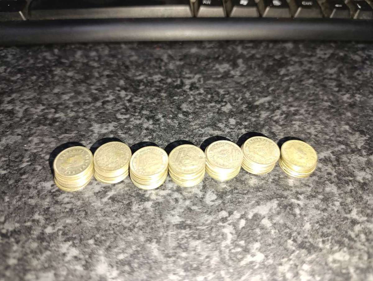 65 tickeys 50 perc silver