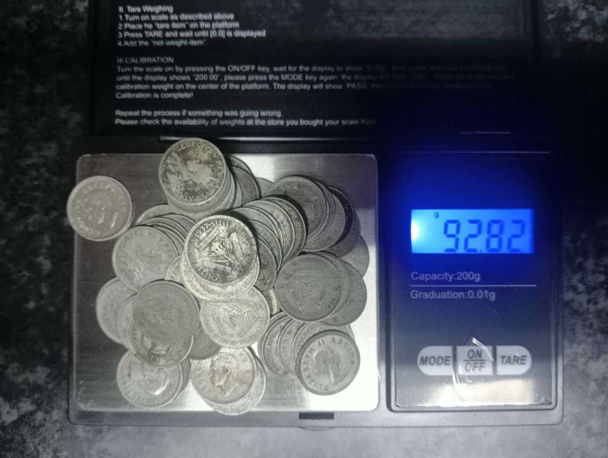 92g of 80per Silver tickeys