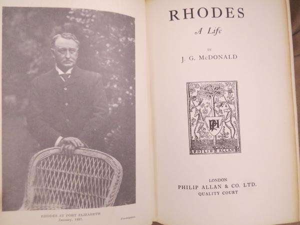 Rhodes: A Life - J. G. McDonald