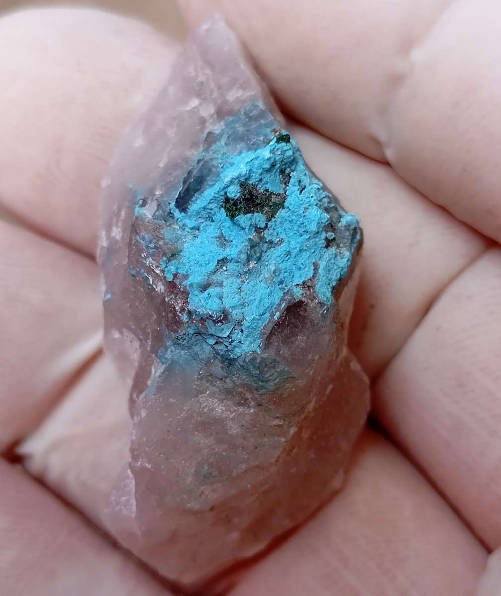 Shattuckite malachite quartz - Kaokoveld Plateau Namibia