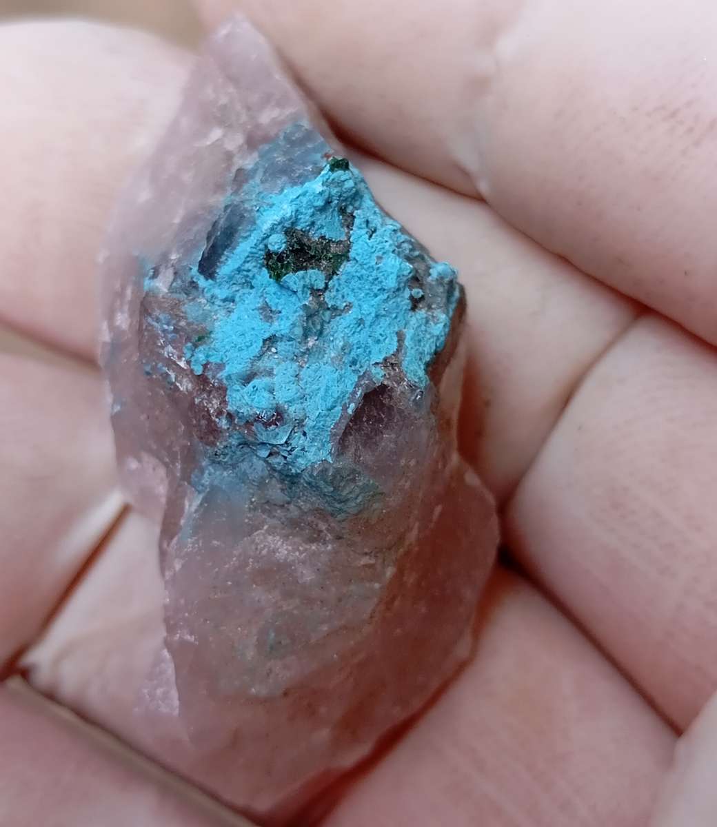 Shattuckite malachite quartz - Kaokoveld Plateau Namibia