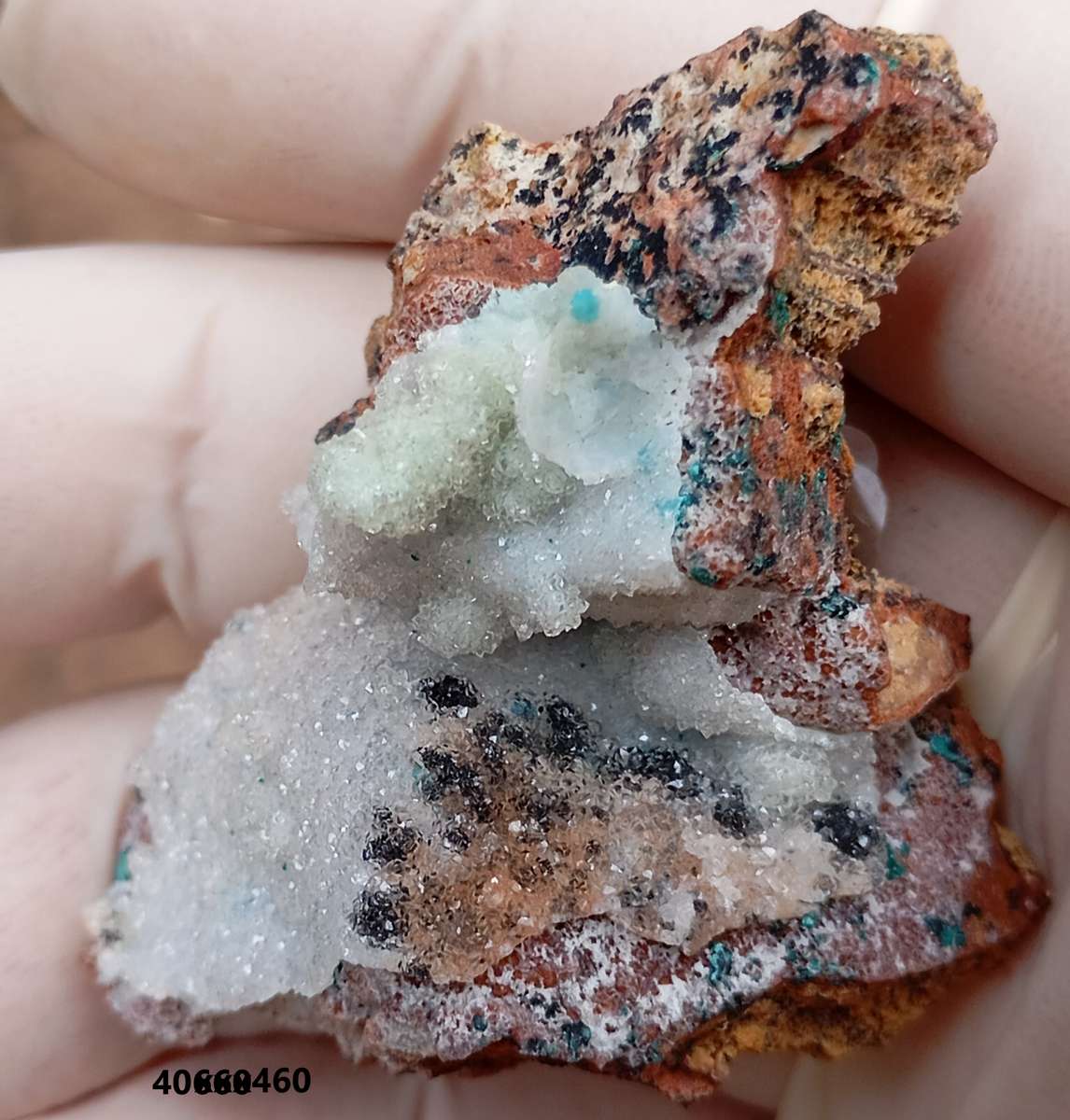 Pseudomalachite heterogenite quartz - Tenke Fungume mine DRC Congo