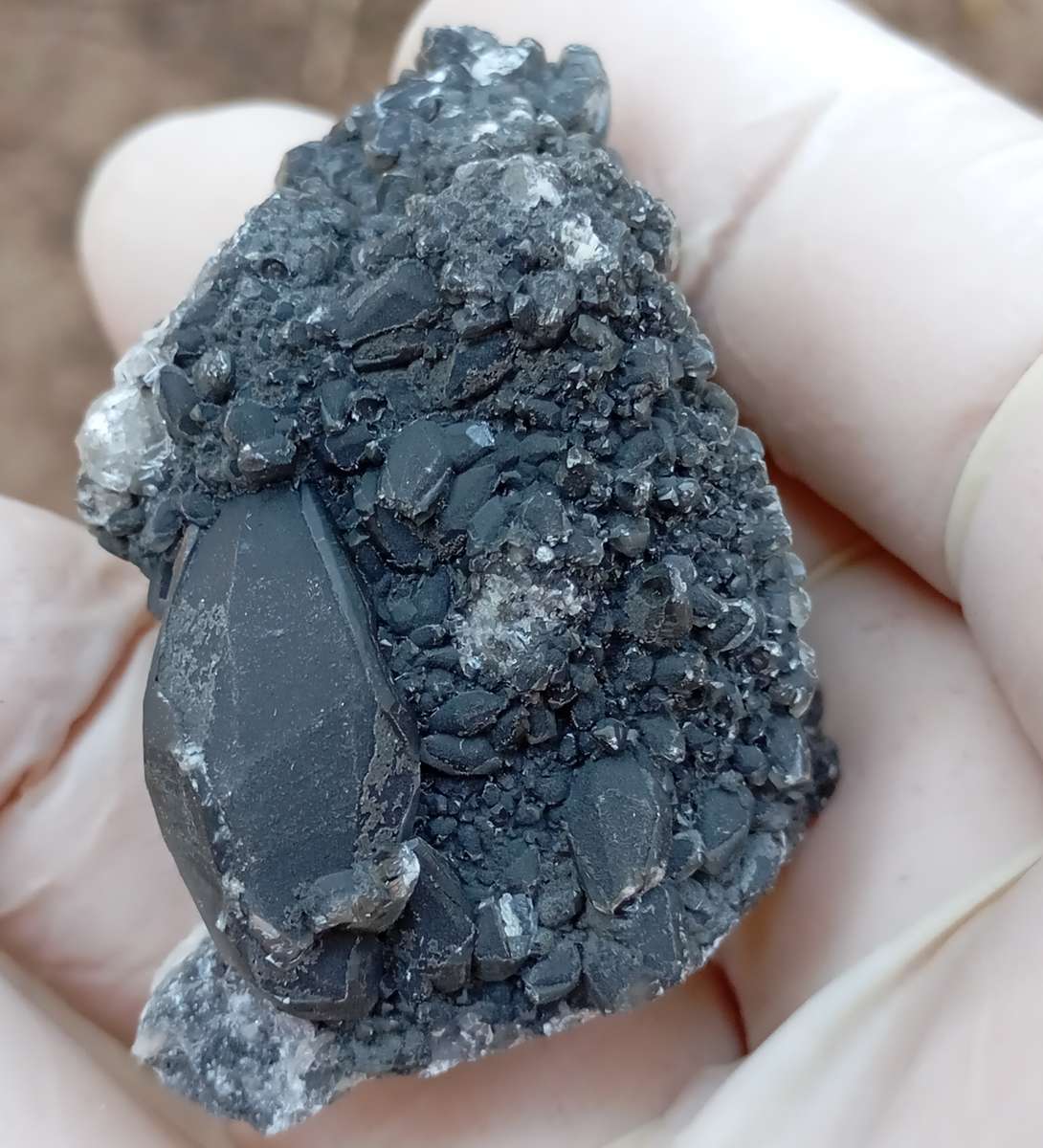 Pyrite and calcite - Tenke Fungurume mine DRC Congo