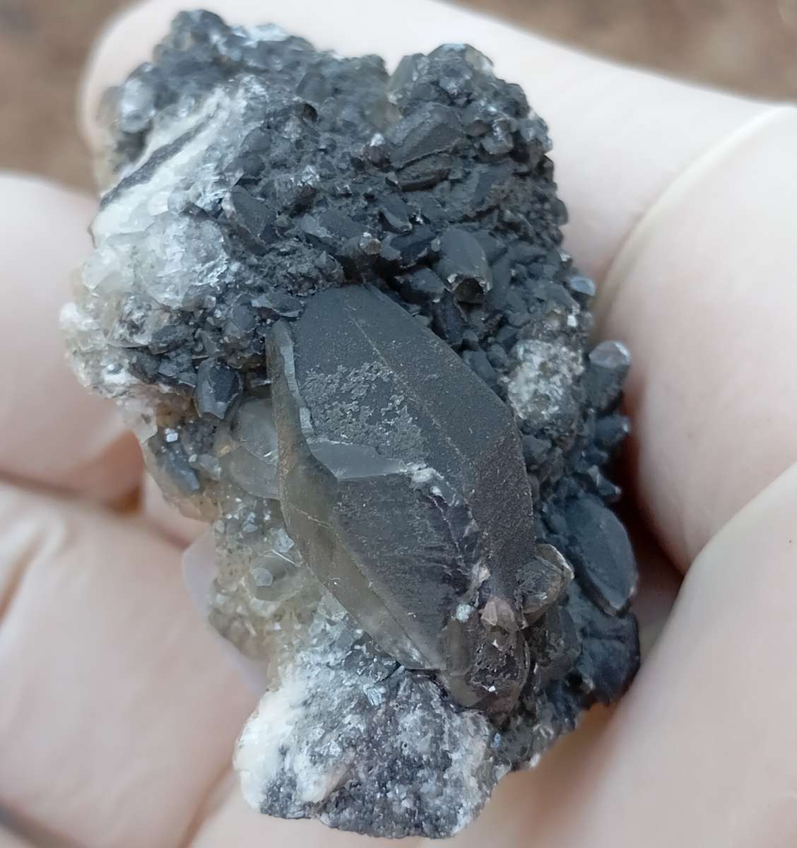 Pyrite and calcite - Tenke Fungurume mine DRC Congo