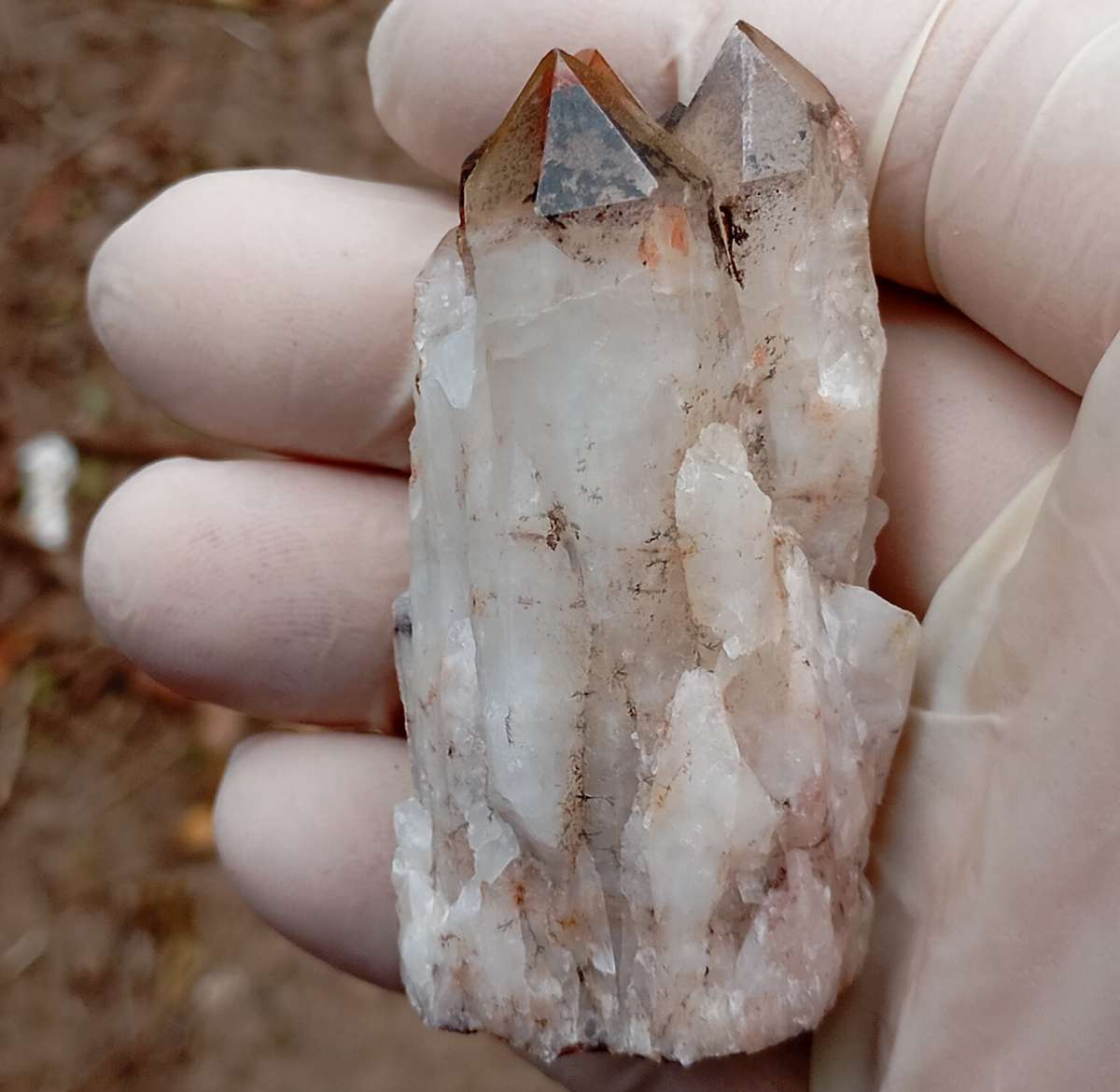 Hematite in quartz - Orange River N Cape South Africa