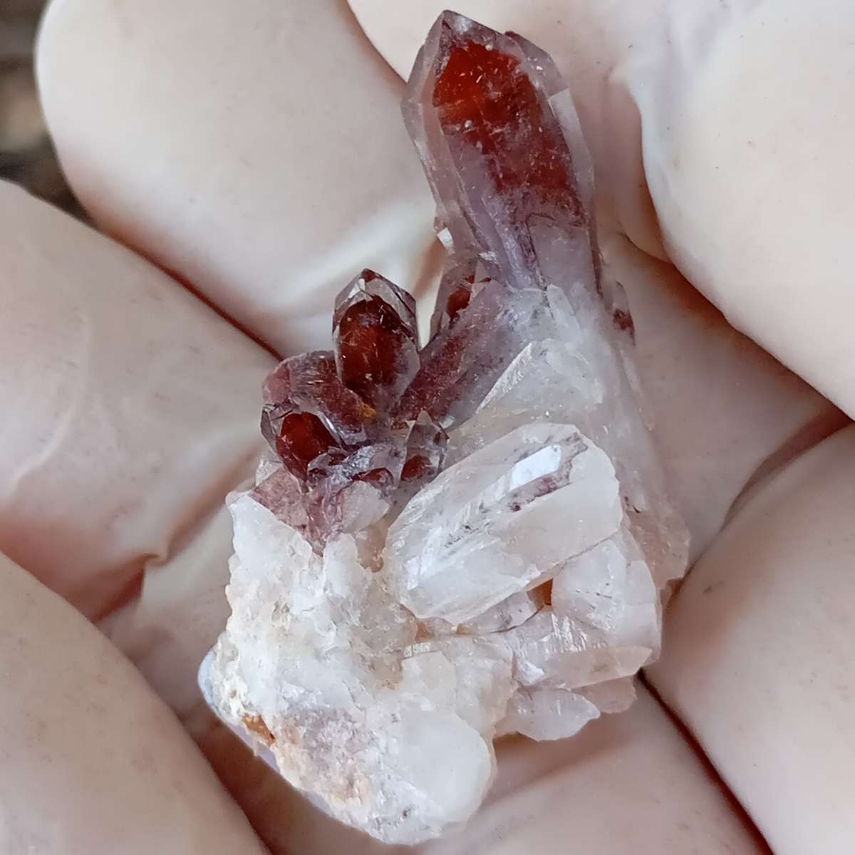 Hematite in quartz - Orange River N Cape South Africa