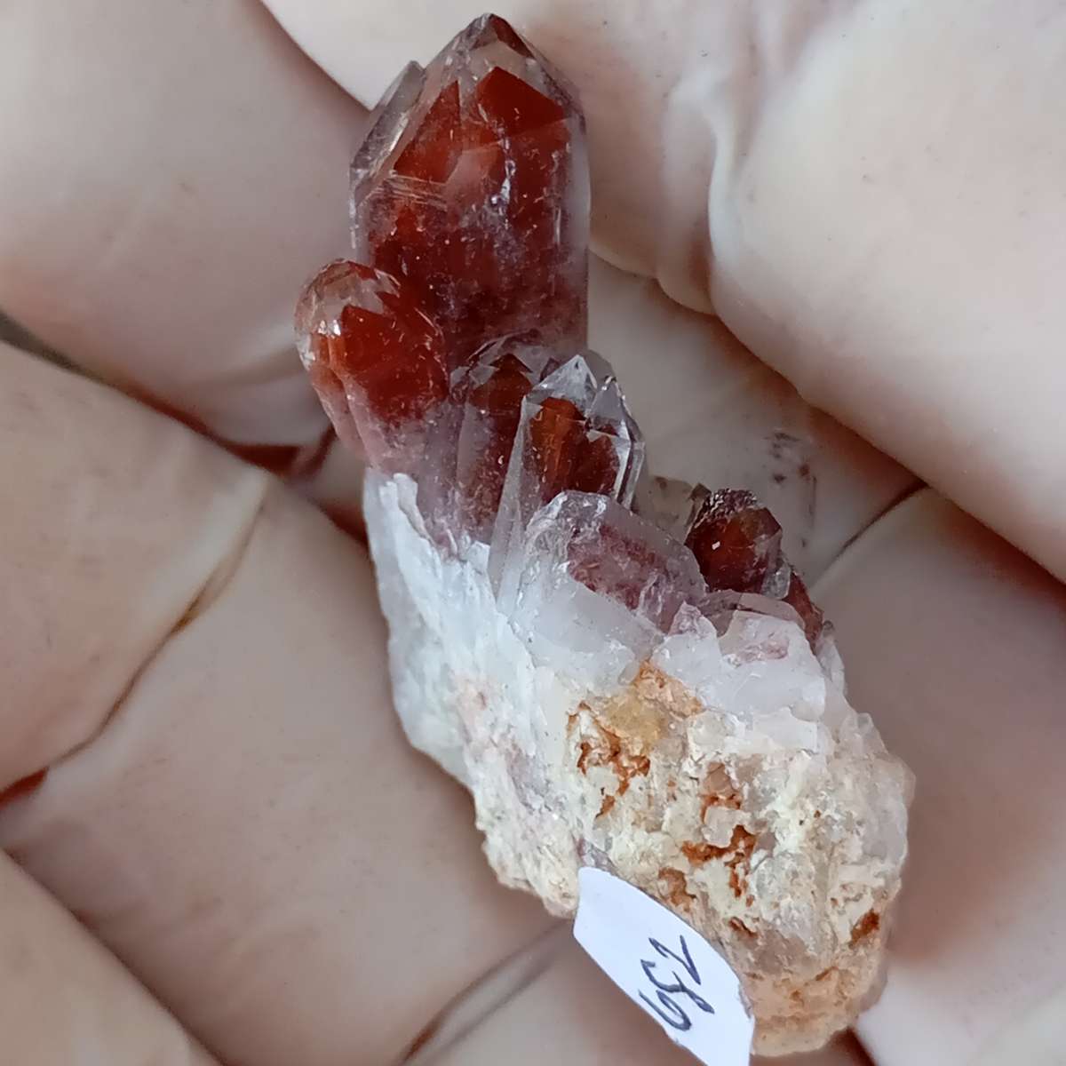 Hematite in quartz - Orange River N Cape South Africa