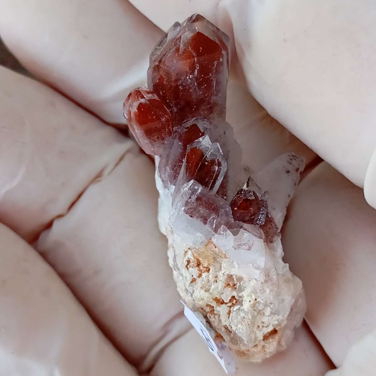 Hematite in quartz - Orange River N Cape South Africa